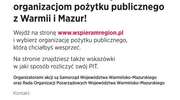 Przekaż 1 procenta podatku organizacjom pożytku publicznego z województwa Warmińsko-Mazurskiego