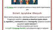 21 Marca - Dzień Języków Obcych w ZS nr 2