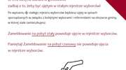Informacja PKW w sprawie stałego rejestru wyborców