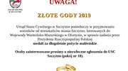 Uwaga! Złote Gody 2019