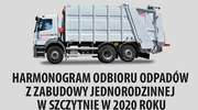 Harmonogram odbioru odpadów na 2020 rok