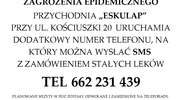 Informacja dla pacjentów POZ przy ul. Kościuszki