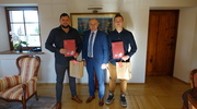 Podwójny medalista Mistrzostw Polski do lat 16 z wizytą u Burmistrza