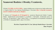 Organizacja pracy ZSNr2 od dnia 9.11.2020 r