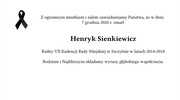 Zmarł Henryk Sienkiewicz