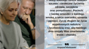 Najlepsze życzenia Wszystkim Babciom oraz Dziadkom, dziś i jutro jest ich święto.