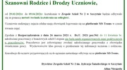 Zajęcia w Zespole Szkół Nr 2 od 29.03. do 09.04.2021r.