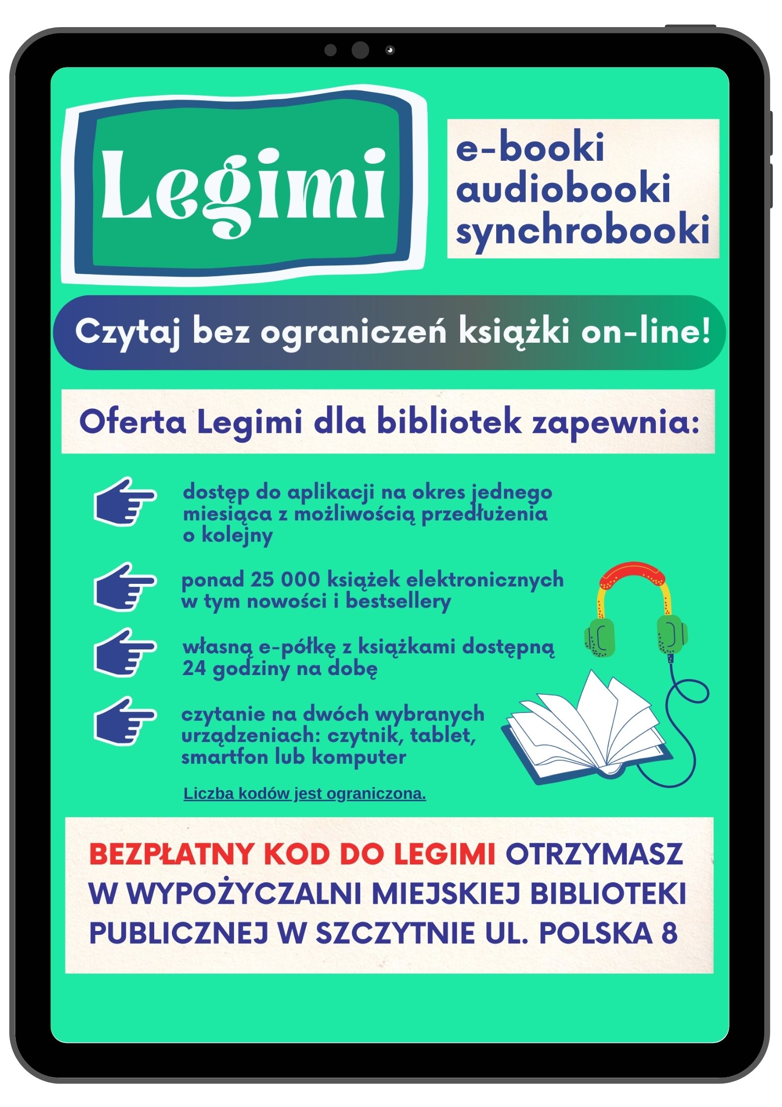 Kody do Legimi dostępne w bibliotece