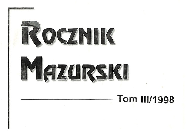 Rocznik Mazurski Tom III/1998