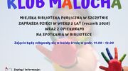 "Klub Malucha" - zmiana regulaminu zajęć literacko-plastycznych w Miejskiej Bibliotece Publicznej w Szczytnie