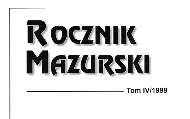 Rocznik Mazurski Tom IV/1999