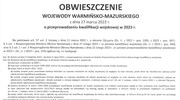 Obwieszczenie Wojewody Warmińsko-Mazurskiego o przeprowadzeniu kwalifikacji wojskowej w 2023