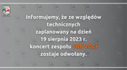 Informacja o odwołaniu koncertu TRE VOCI