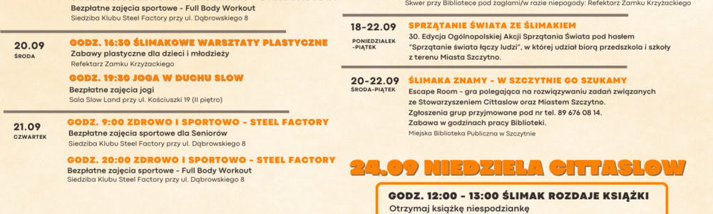 Tydzień Cittaslow Szczytno 2023!
