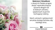 Najserdeczniejsze życzenia z okazji Dnia Babci i Dziadka 