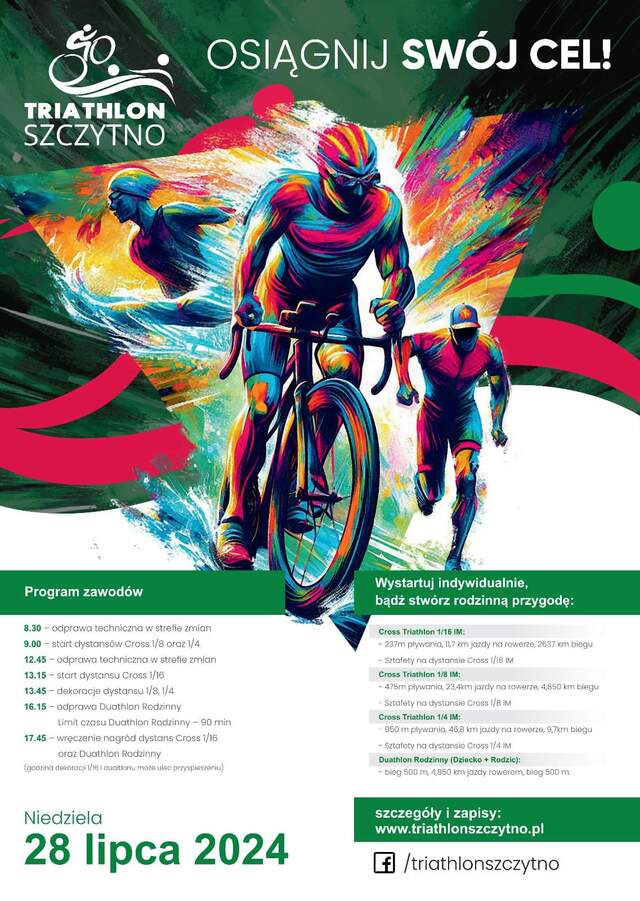 W niedzielę odbędzie się kolejna edycja Triathlon Szczytno 