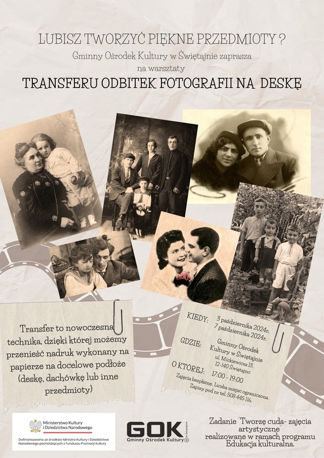 TRANSFER ODBITEK FOTOGRAFII NA DESKĘ