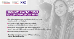 Program bezpłatnych szczepień przeciw HPV
