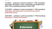 PLAN SPOTKAŃ Z RODZICAMI W ROKU SZKOLNYM 2023/2024 I półrocze roku szkolnego 2023/24