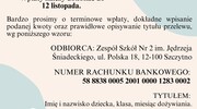 Opłaty za obiady - listopad