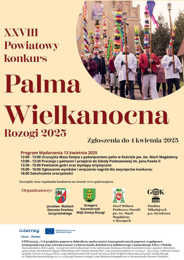 XXVIII Powiatowy Konkurs Palma Wielkanocna – Rozogi 2025