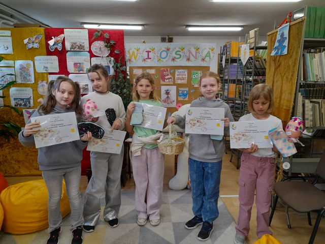 23 kwietnia podsumowanie RODZINNEGO KONKURSU ”BAJKOWA PISANKA” DLA KLAS 2-4