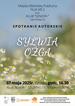 Spotkanie autorskie z Sylwią Ożgą
