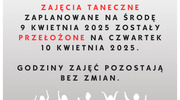 Informacja o zajęciach tanecznych