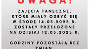 Przełożone zajęcia taneczne