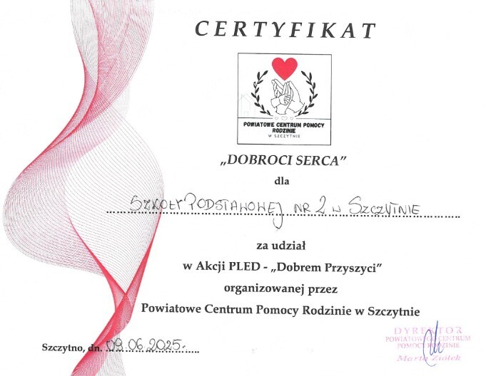 Nasza szkoła włączyła się w akcję PLED
