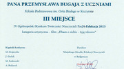III miejsce w Ogólnopolskim Konkursie Twórczości Nauczycieli PasJA-Edukacja 2025