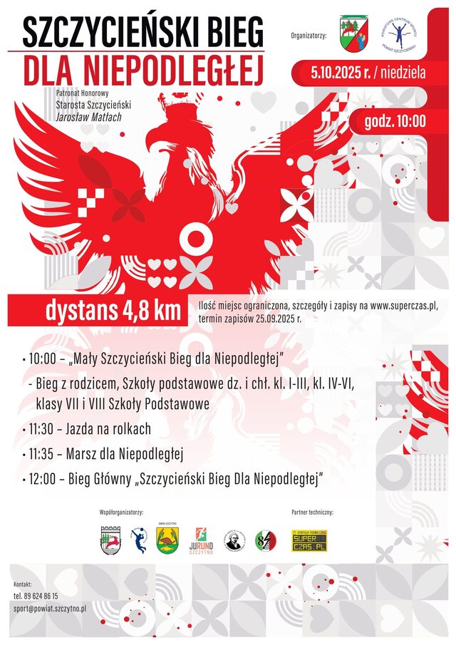 Trwają zapisy na kolejną edycję Szczycieńskiego Biegu dla Niepodległej