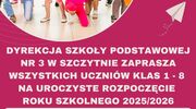 Informacja - rozpoczęcie roku szkolnego 2025/2026