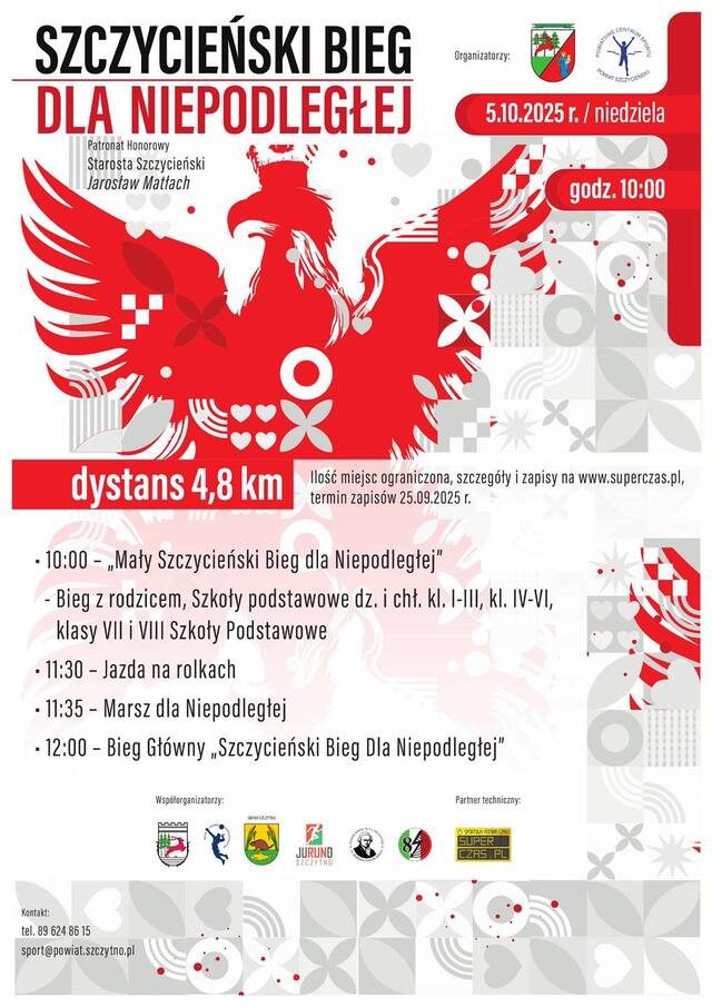 Już 5 października Szczycieński Bieg dla Niepodległej