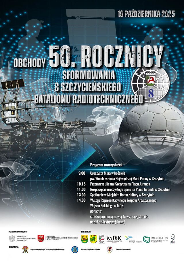 Obchody 50. rocznicy sformowania 8 Szczycieńskiego Batalionu Radiotechnicznego
