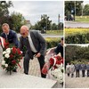 Kwiaty przy pomniku Orła Białego z okazji rocznicy wybuchu II wojny światowej
