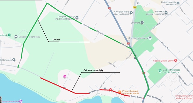 Utrudnienia w ruchu - ulice Podgórna i Bartna Strona