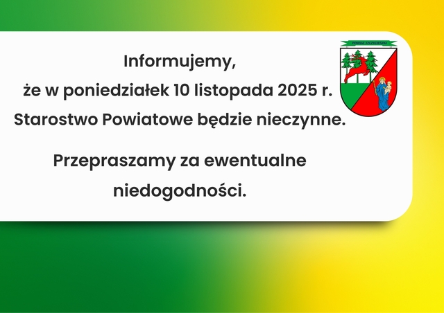 Informacja dla mieszkańców
