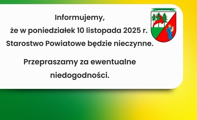 Informacja dla mieszkańców