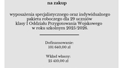 Zespół Szkół nr 1 w Szczytnie z dotacją celową z Ministerstwa Obrony Narodowej