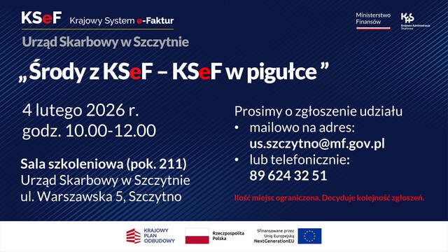„Środy z KSeF – KSeF w pigułce” w Szczytnie