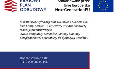 SPRZĘT DLA SZKÓŁ Z KRAJOWEGO PLANU ODBUDOWY – realizacja wskaźnika C15G, laptopy, tablety i laptopy przeglądarkowe