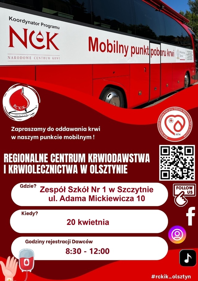 Kwietniowa akcja krwiodawstwa 