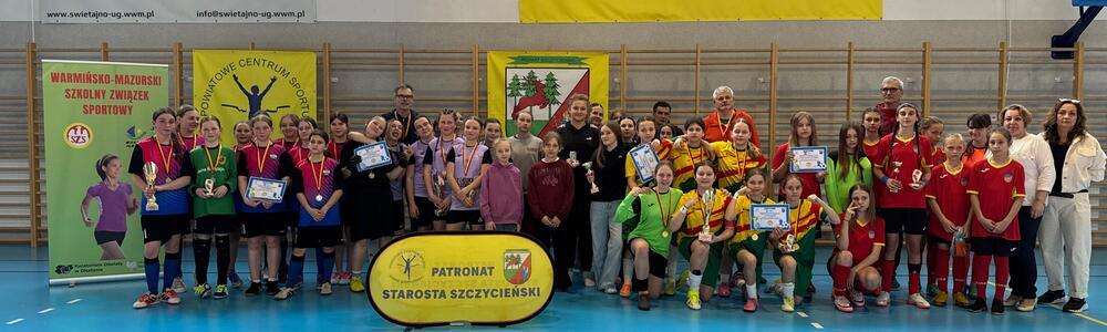 Finał Mistrzostw Województwa W-M SZS w Halowej Piłce Nożnej Dziewcząt Igrzyska Dzieci