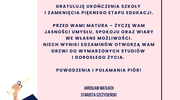 Życzenia dla absolwentów
