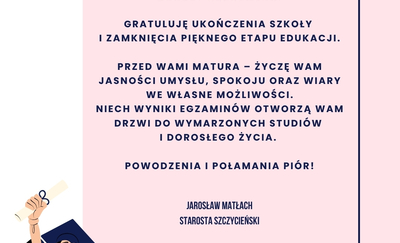 Życzenia dla absolwentów