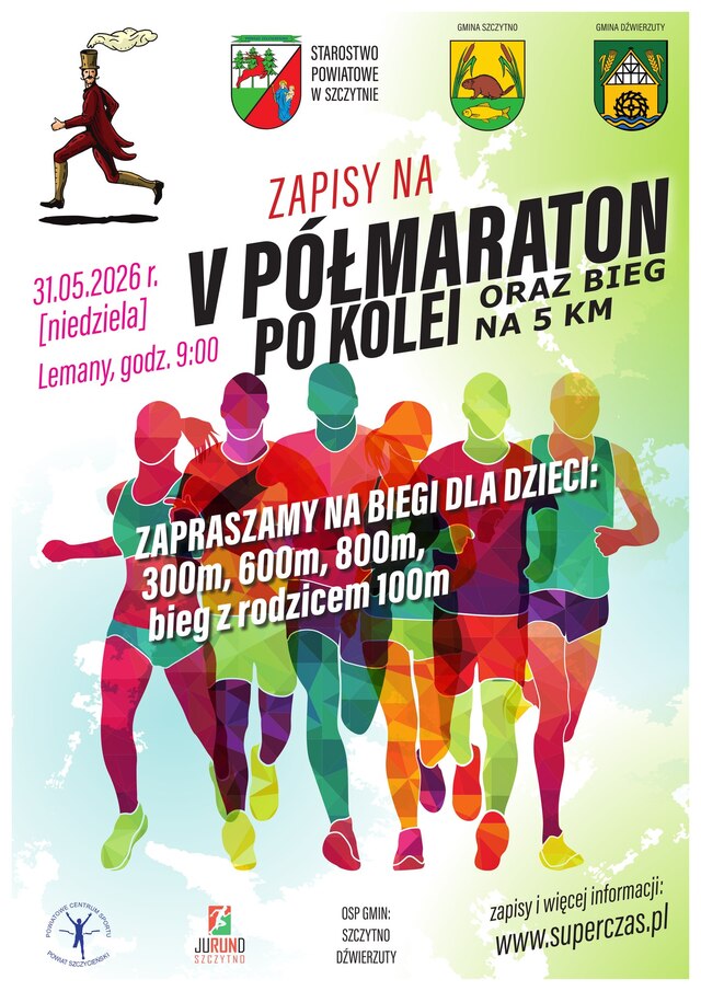 V PÓŁMARATON PO KOLEI CORAZ BLIŻEJ