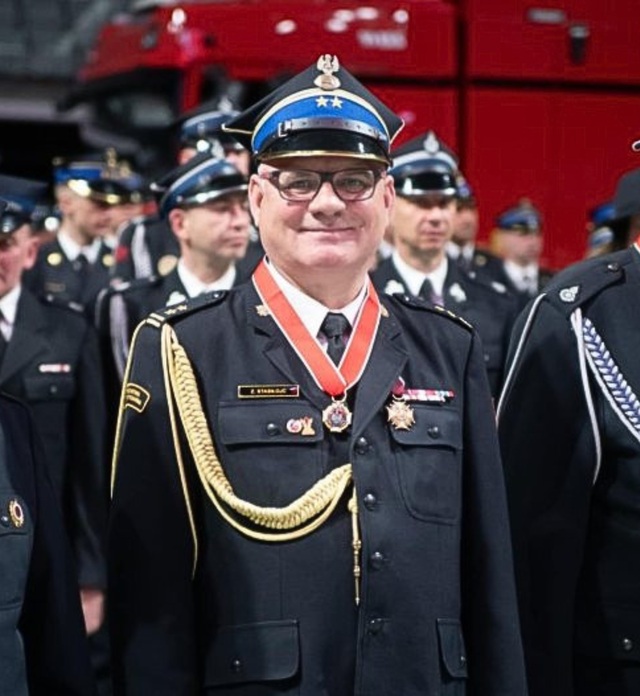Komendant Powiatowy PSP Zbigniew Stasiłojć awansował na stopień starszego brygadiera