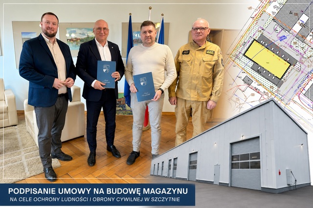 Budowa magazynu na cele ochrony ludności i obrony cywilnej w Szczytnie