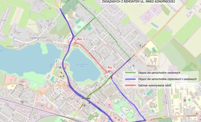 Trwa remont ul. Konopnickiej w Szczytnie